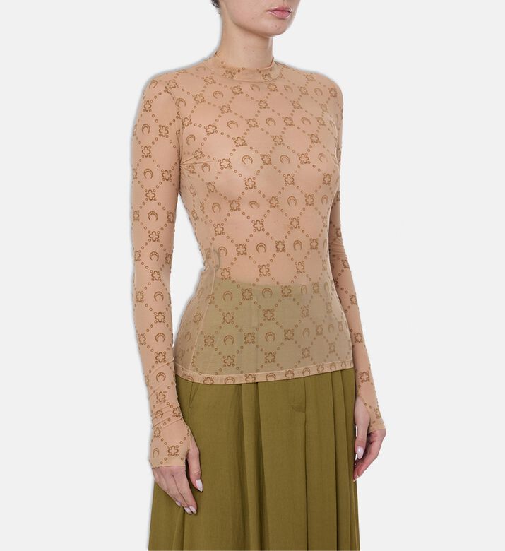 Marine Serre Top Moonogram, Model View