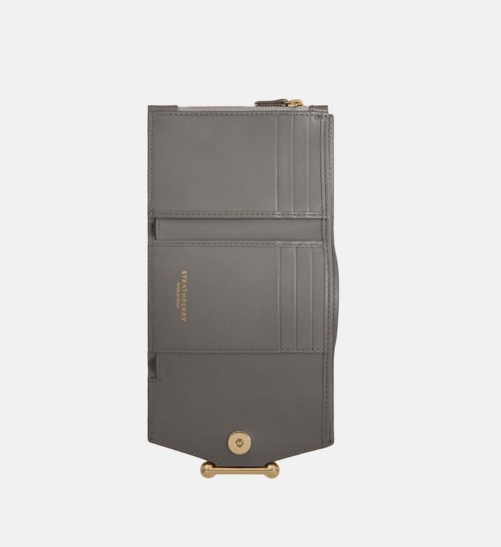 Mosaic Trifold Croc-embossed Wallet