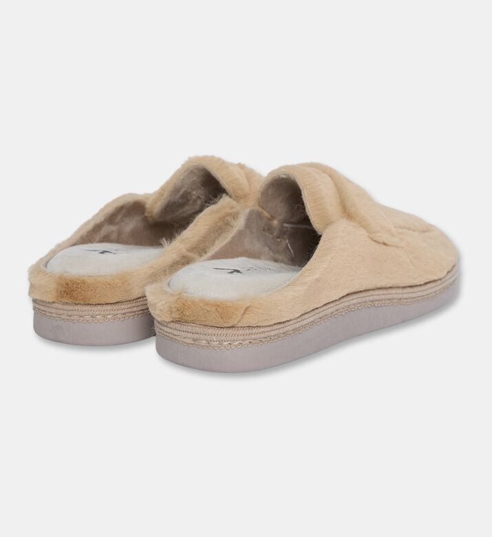 Salvi Flexible Faux-fur Slippers, Brown, Eu-38, Packshot View
