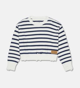 MM6 Stripe-print Long-sleeve Sweater, Packshot View