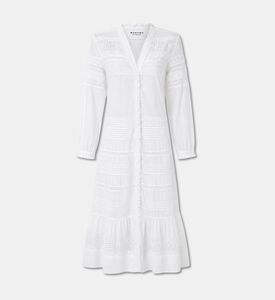 Isabel Marant Daniva Perforated Cotton Voile Dress, Packshot View