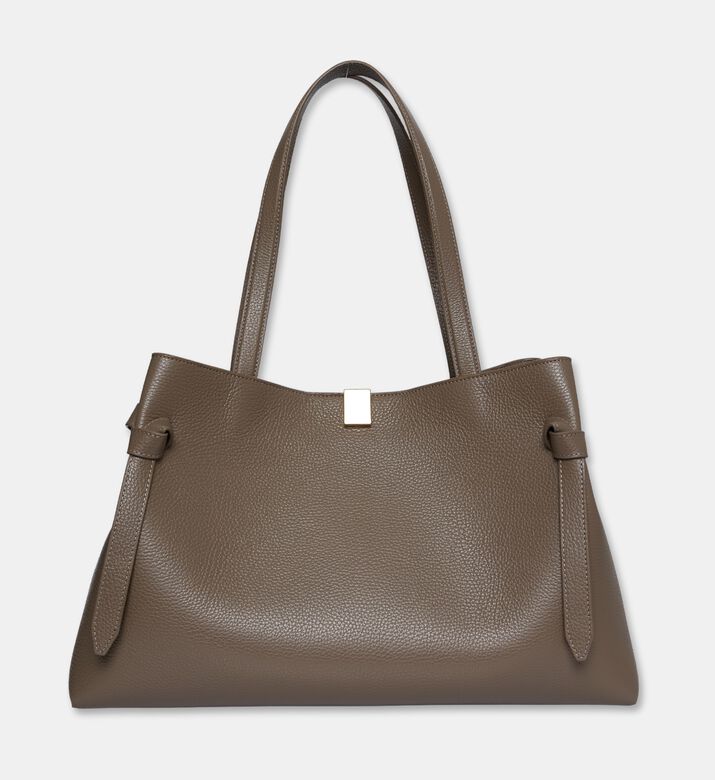 Yuzefi Gyoza Leather Top Handle Tote Bag, Packshot View