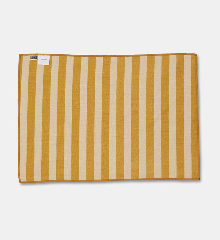 Home Deco and More Linea Striped Design Placemat, Packshot View