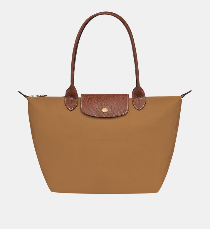 Longchamp Le Pliage Medium Tote Bag, Brown, Packshot View