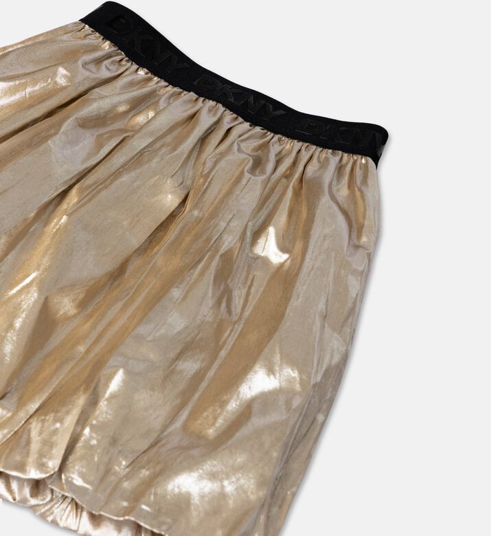 DKNY Metallic Elastic Waistband Skirt, Packshot View