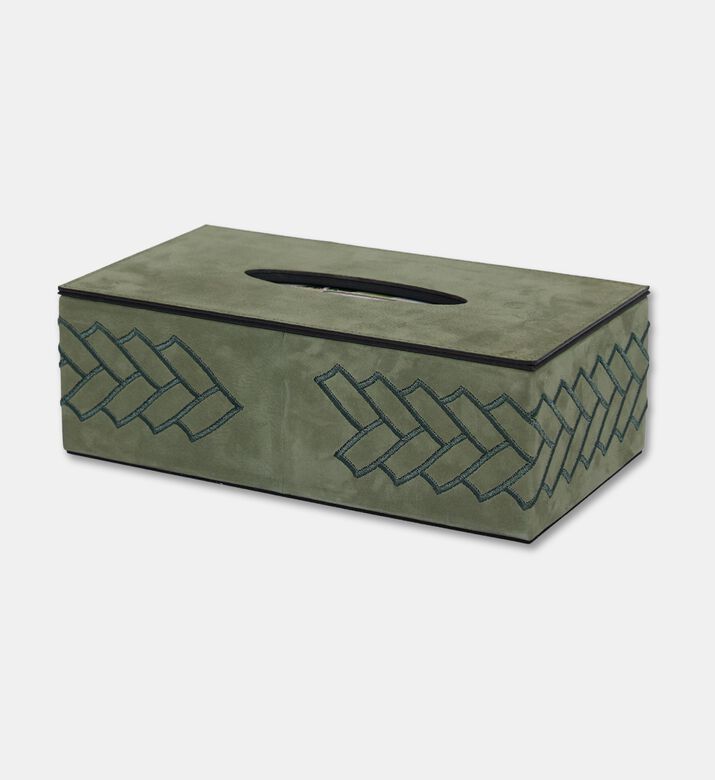 Pinetti Lily Rectangular Tissue Box, Green, Packshot View