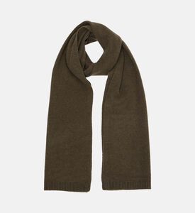 Cashmere Knit Ribbed Scarf
