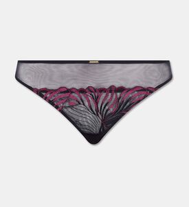 Chantelle Low-rise Waist Tulle Tanga Briefs, Blue, M, Packshot View