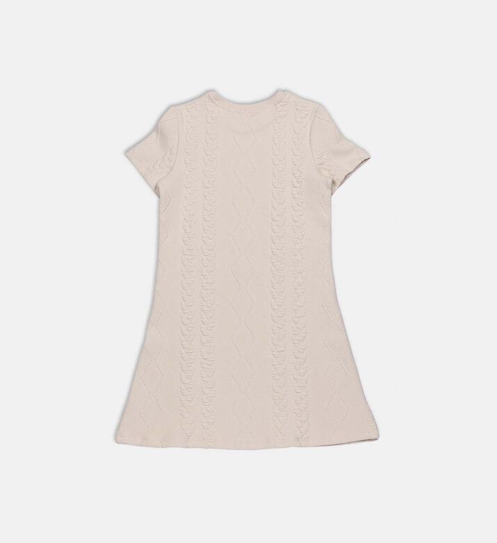 Knit Short-sleeve Crewneck Dress
