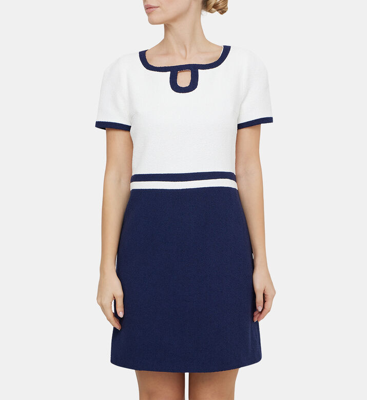 Two-tone Cotton Terry Mini Dress Two-tone Cotton Terry Mini Dress