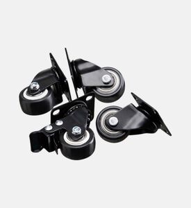 مجموعة عجلات دوارة مطاطية للتخزين المكعب