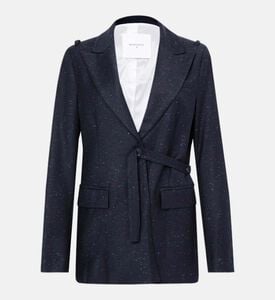 معطف بحزام بصدر واحد