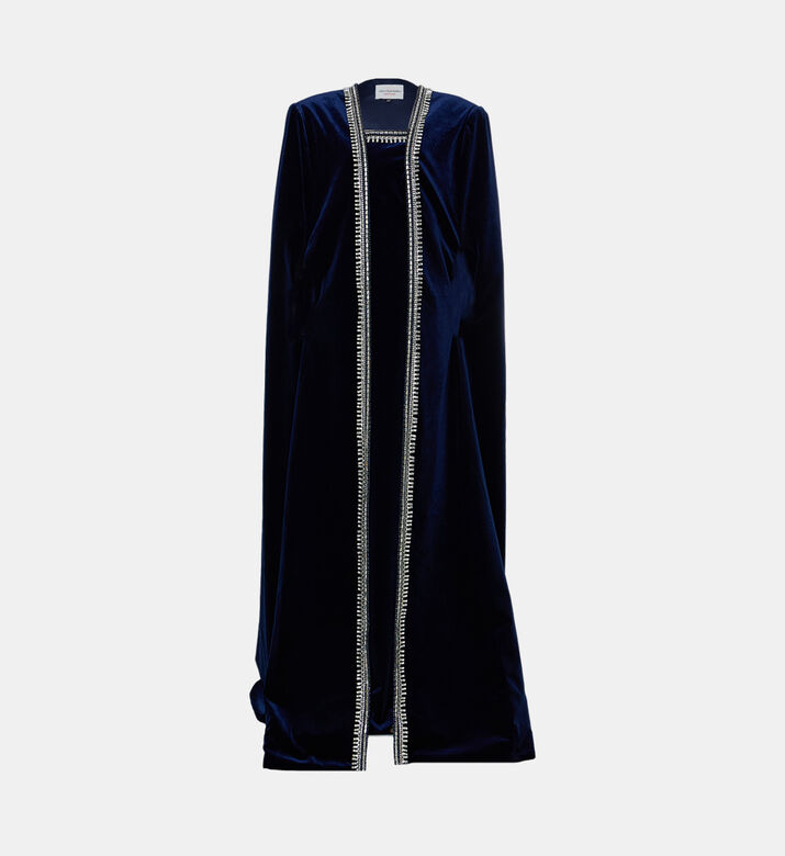 Jean Louis Sabaji Crystal Embroidered Flared Dress, Packshot View