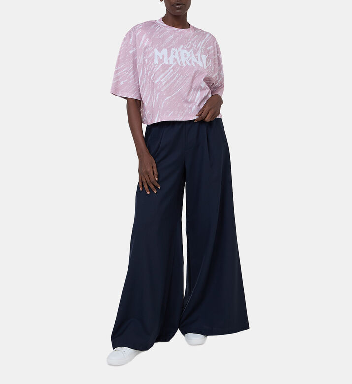 Cropped Short-sleeve T-shirt