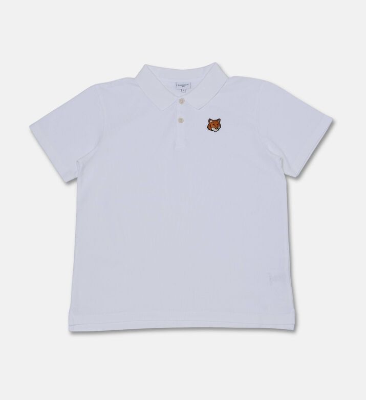 Maison Kitsune Polo Head, White, 8y, Packshot View