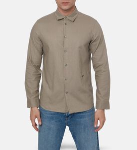 Zadig et Voltaire Suzy Zip-up Overshirt, Green, M, Model View