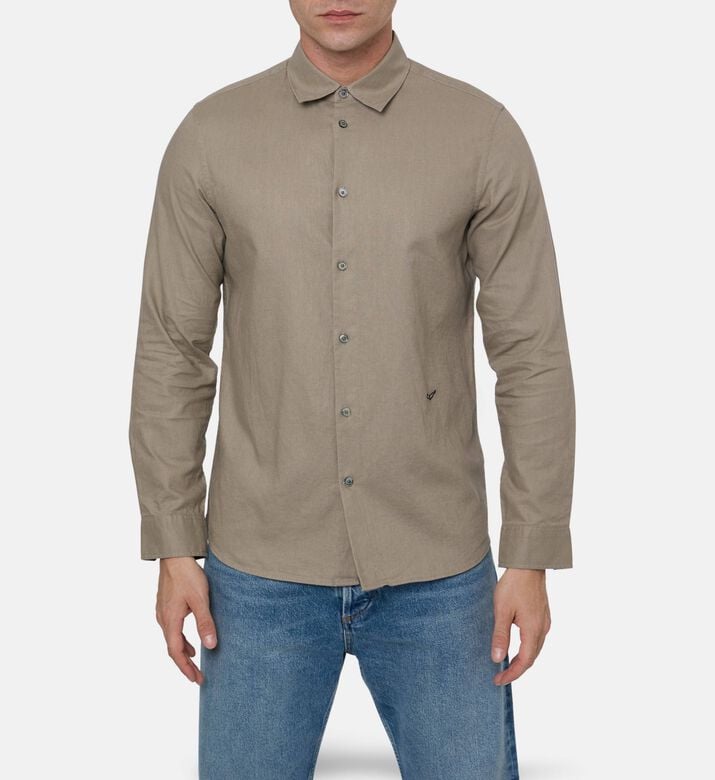 Zadig et Voltaire Suzy Zip-up Overshirt, Green, M, Model View