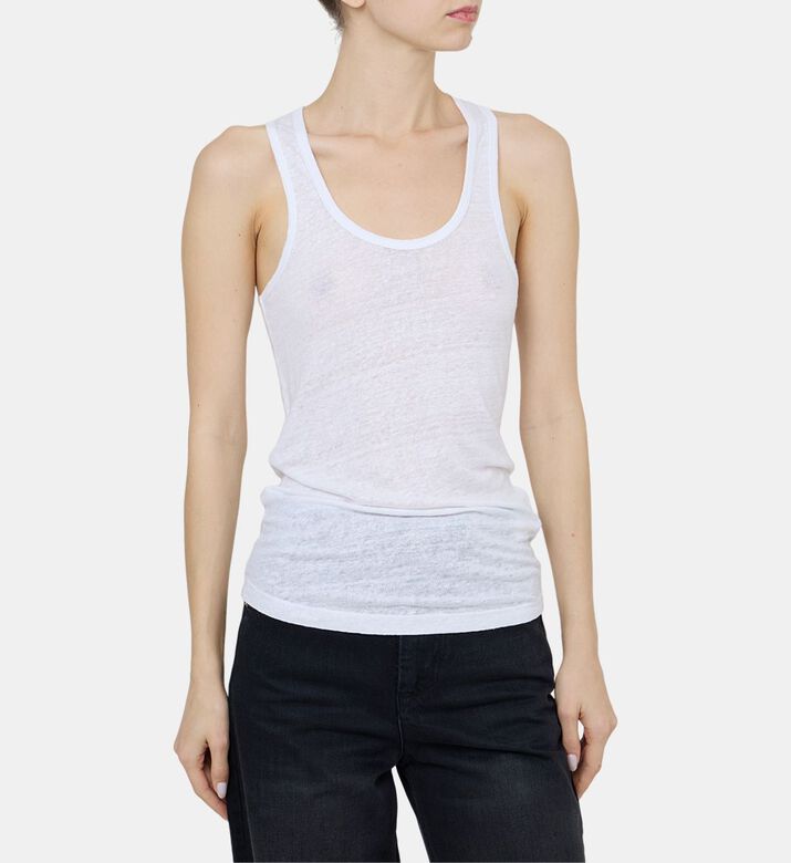 Sleeveless V-neck Top