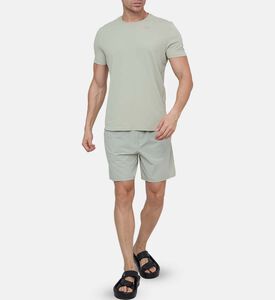 تيشيرت بأكمام قصيرة بقماش بيو ستريتش