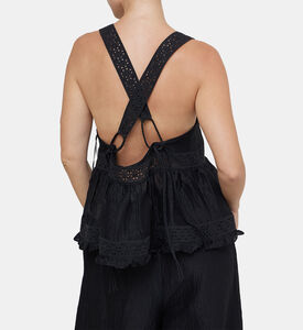 بلوزة كاميل كتان حريري