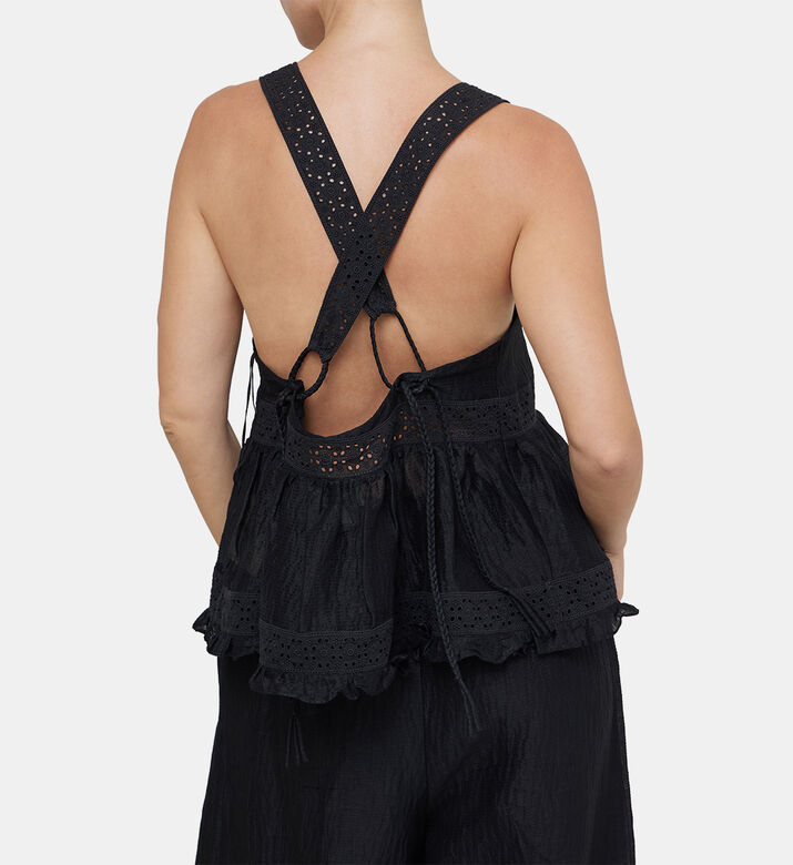 بلوزة كاميل كتان حريري