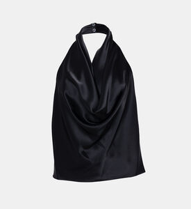 بلوزة أيانا قصيرة بياقة ملتفة حول الرقبة