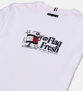 تيشيرت بياقة دائرية بطبعة غرافيكية