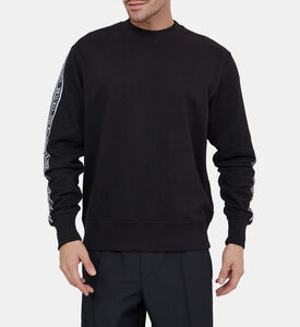 Logo Tape Cotton Sweatshirt Logo Tape Cotton Sweatshirt