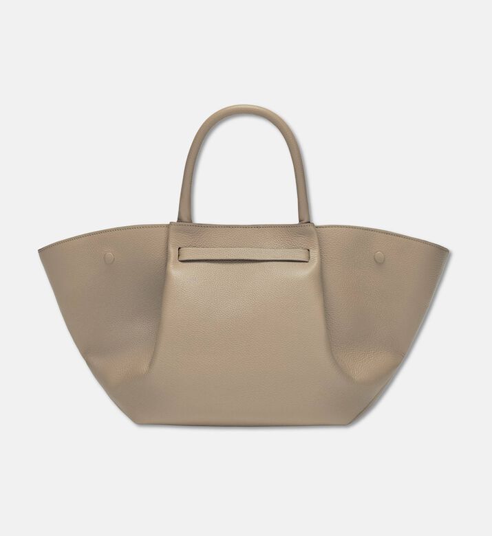 Demellier City-inspired Leather Bag, Taupe, Packshot View