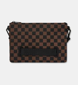 Sprayground Checkered Pattern Crossover Clutch Bag, Packshot View