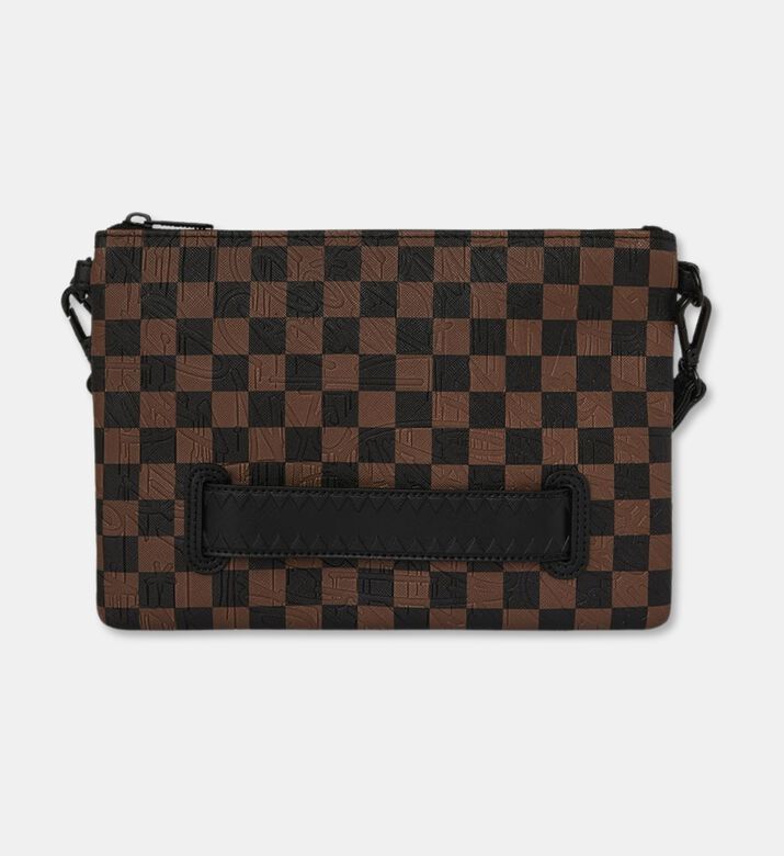 Sprayground Checkered Pattern Crossover Clutch Bag, Packshot View