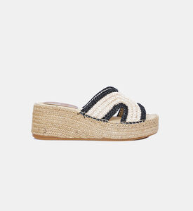Braided Wedge Slippers