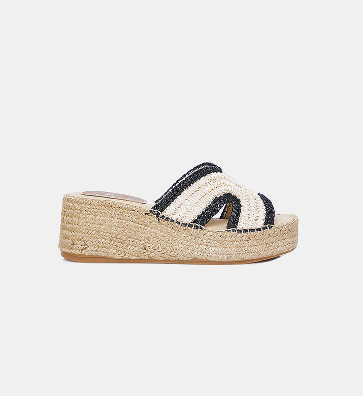 Braided Wedge Slippers