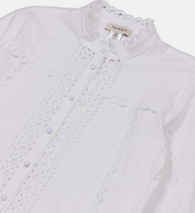 Inlay-embroidery Poplin Shirt