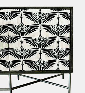 Home Deco and More Swan Iron Buffet Table 203 X 45.5 X 81 Cm, Packshot View