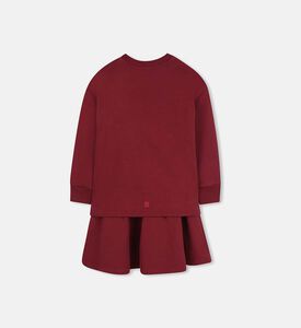 فستان صوف بطيات في الأسفل