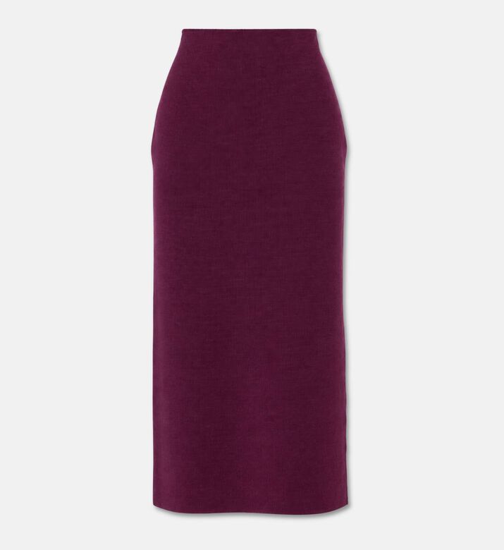 Luisa Spagnoli Madis Side Slit Elasticated Waist Midi Skirt, Packshot View