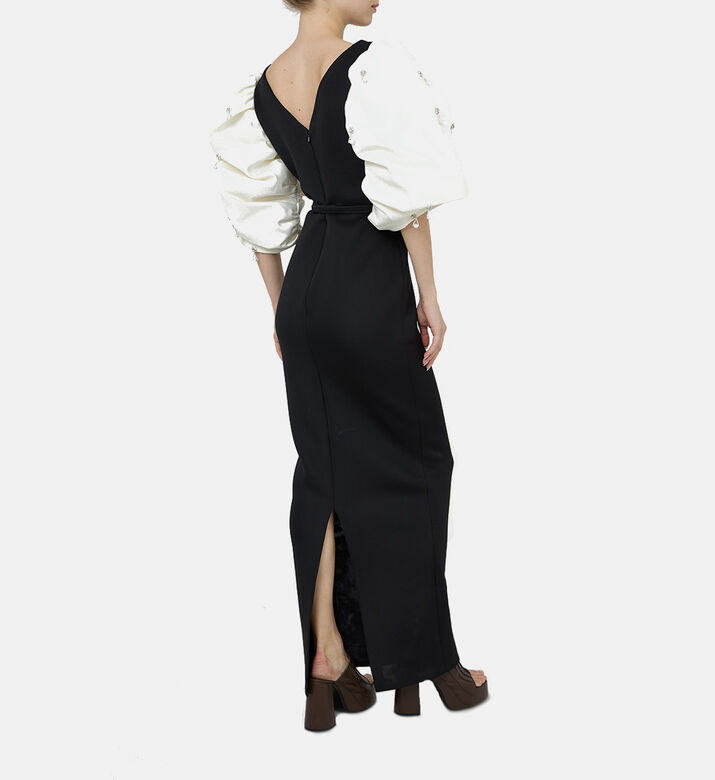 Puff Sleeve Maxi Dress