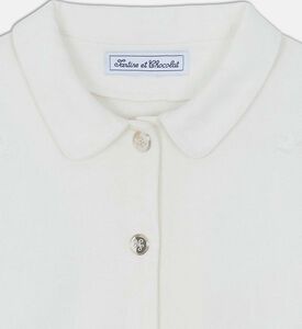 Floral-embroidery Tone-on-tone Jacket