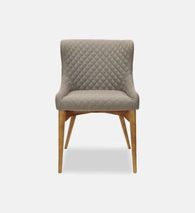 Home Deco and More Coco Quilt Dining Chair, Taupe, 61x55x84-cm, Packshot View
