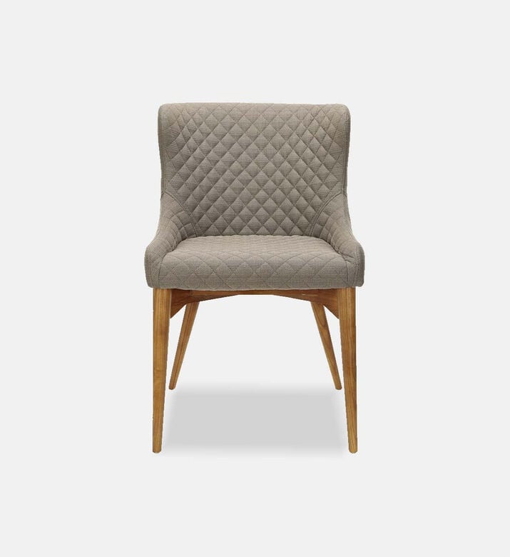 Home Deco and More Coco Quilt Dining Chair, Taupe, 61x55x84-cm, Packshot View Home Deco and More Coco Quilt Dining Chair, Taupe, 61x55x84-cm, Packshot View