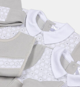 Cotton Printed Dungarees 4-piece Set Cotton Printed Dungarees 4-piece Set