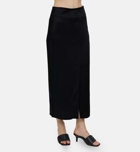 Satin Dual-finish Pencil Skirt