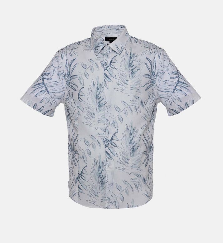 قميص بنقشة أوراق شجر على كامله