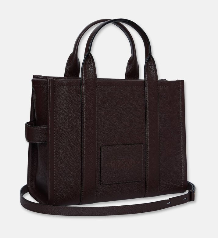 Marc Jacobs The Leather Medium Tote Bag, Beige, Packshot View