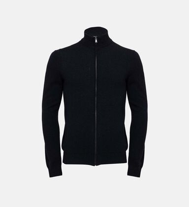 Long-sleeve Zip-up Cardigan