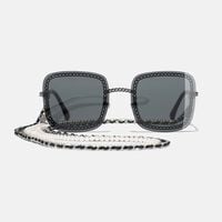 Acetate Chain Detail Sunglasses