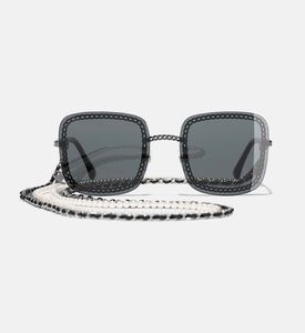 نظارات شمسية مزينة بسلسلة أسيتات