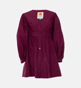 Puffed Sleeve Mini Dress