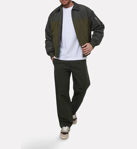 Karl Lagerfeld Silicone Logo-patch Short-sleeve T-shirt, White, M, Model View